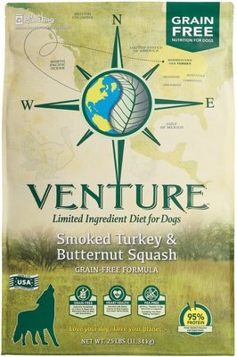 Earthborn Holistic Venture Limited Ingredient Grain-Free Smoked Turkey & Butternut Squash Dry Dog Food, slide 1 of 1