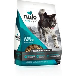 Nulo Freestyle Salmon & Turkey Recipe With Strawberries Grain-Free Freeze-Dried Raw Dog Food, 13-oz bag
