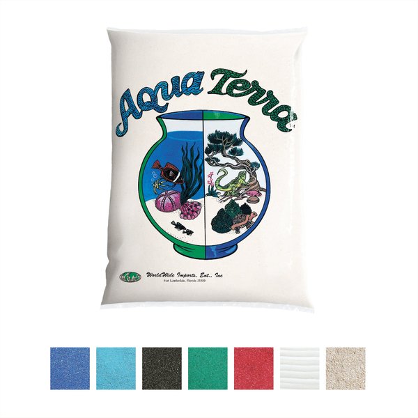 Aqua Terra Aquarium & Terrarium Sand, Natural White, 5-lb bag slide 1 of 3