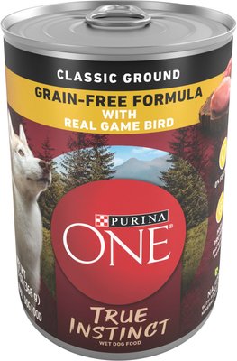 Purina ONE SmartBlend True Instinct Classic Ground with Real Game Bird Dog Food, slide 1 of 1