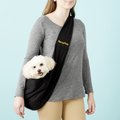 FurryFido Classic Reversible Dog & Cat Carrier Sling, Black