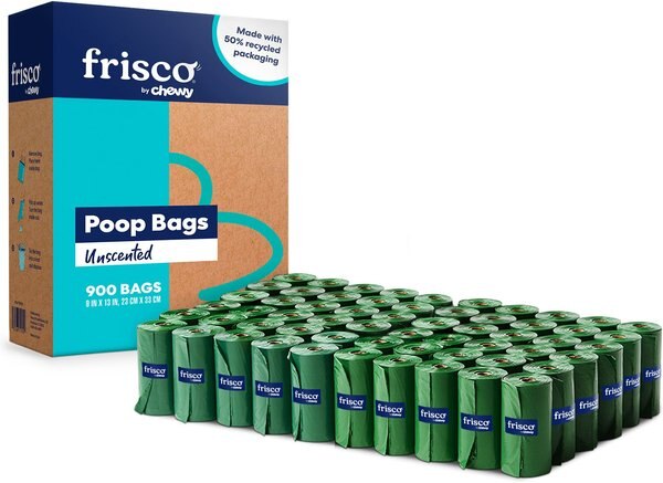 Frisco Refill Dog Poop Bag & 2 Dispensers, Unscented, 900 count slide 1 of 7