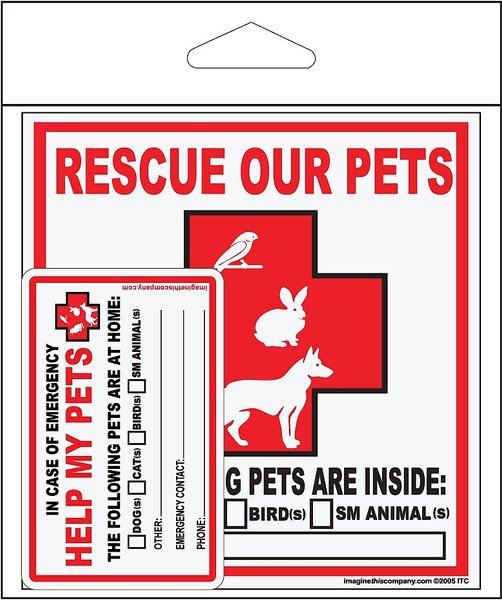 Imagine This Company "Rescue Our Pets" Decal & Wallet Card Kit slide 1 of 4