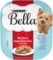 Purina Bella with Beef & Smoked Bacon in Savory Juices Small Breed Wet Dog Food Trays, 3.5-oz, case of 12