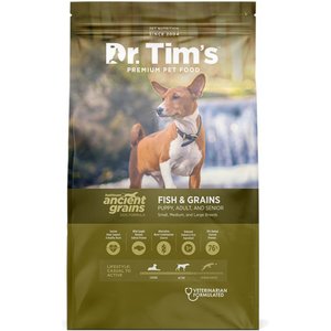 Dr. Tim's Heirloom Ancient Grains Fish Formula Dry Dog Food, 5-lb bag