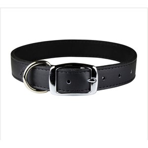 OmniPet Signature Leather Dog Collar, Black, 24-in