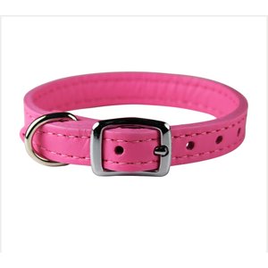 OmniPet Signature Leather Dog Collar, Pink, 12-in