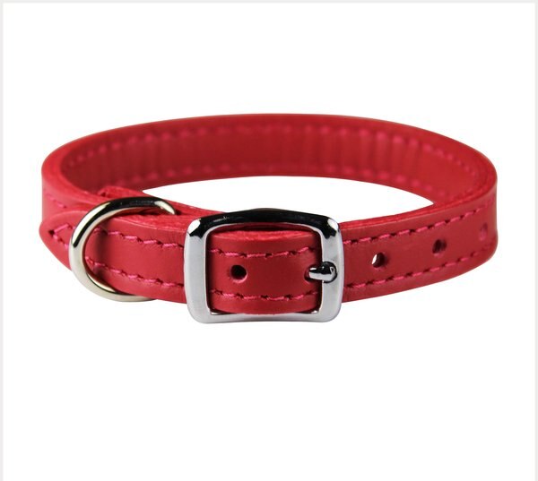 OmniPet Signature Leather Dog Collar, Red, 14-in slide 1 of 4
