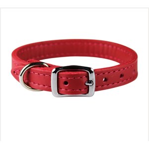 OmniPet Signature Leather Dog Collar, Red, 14-in