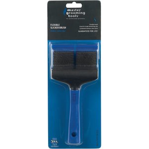 Master Grooming Tools Double Flexible Dog & Cat Slicker Brush, Extra Firm