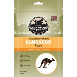 Walk About Grain-Free Freeze Dried Kangaroo Dog Treats, 4-oz bag