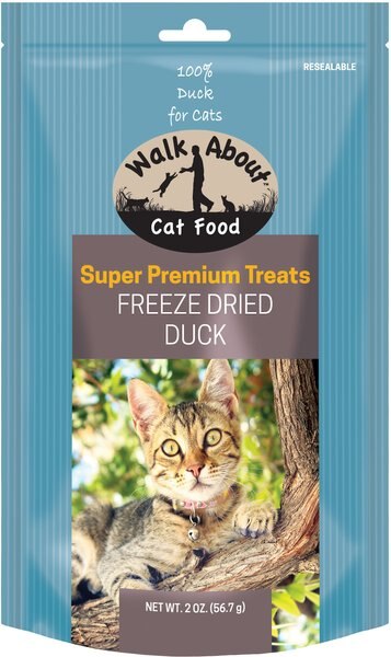 Walk About Grain-Free Freeze Dried Duck Cat Treats, 2-oz bag slide 1 of 4