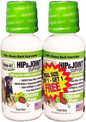 Liquid-Vet Hip & Joint Support Chicken Flavored Liquid Joint Supplement for Dogs, slide 1 of 1