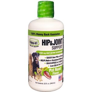 Liquid-Vet Hip & Joint Dog Supplement, 32-oz bottle, Pot Roast