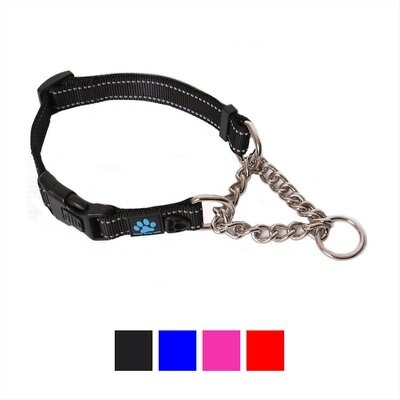 Max and Neo Dog Gear Nylon Reflective Martingale Dog Collar with Chain, slide 1 of 1