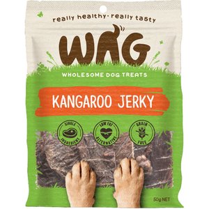 WAG Grain-Free Kangaroo Jerky Dog Treats, 1.76-oz bag
