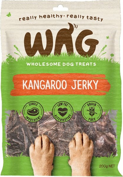 WAG Kangaroo Jerky Grain-Free Dog Treats, 7.05-oz bag slide 1 of 5