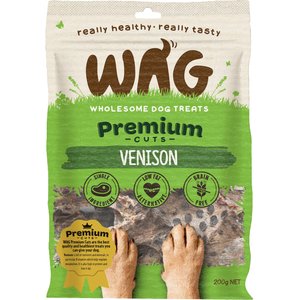 WAG Premium Cuts Venison Grain-Free Dog Treats, 7.04-oz bag