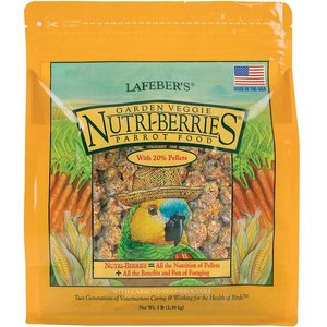Lafeber Garden Veggie Nutri-Berries Parrot Food, 3-lb bag