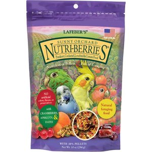 Lafeber Sunny Orchard Nutri-Berries Bird Food, 10-oz bag