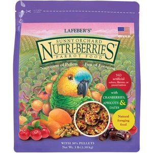 Lafeber Sunny Orchard Nutri-Berries Parrot Food, 3-lb bag