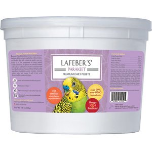 Lafeber Premium Daily Diet Parakeet Food, 5-lb tub