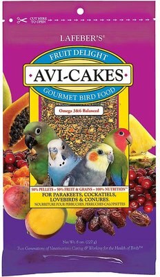 Lafeber Fruit Delight Avi-Cakes Small Bird Food, 8-oz bag, slide 1 of 1