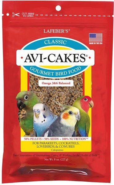 Lafeber Classic Avi-Cakes Small Bird Food, 8-oz bag slide 1 of 7