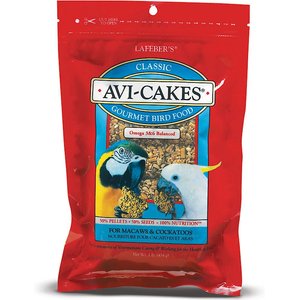 Lafeber Classic Avi-Cakes Macaw & Cockatoo Food, 1-lb bag