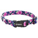 Frisco Patterned Polyester Dog Collar, Midnight Floral, Small: 10 to 14-in neck, 5/8-in wide