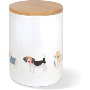 Pet Shop by Fringe Studio Happy Breeds Ceramic Dog Treat Jar, Medium