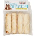 Pure & Simple Pet Chicken Flavored Rawhide Retriever Roll Dog Treat, Small, 4 count