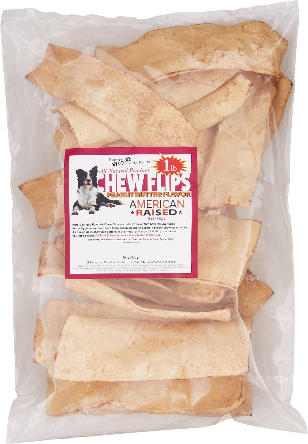 flavored rawhide dog chews