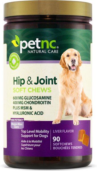 PetNC Natural Care Hip & Joint Mega Max Soft Chews Dog Supplement, 90 count slide 1 of 7