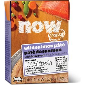 Now Fresh Grain-Free Wild Salmon Pate Wet Cat Food, 6.4 oz, case of 24