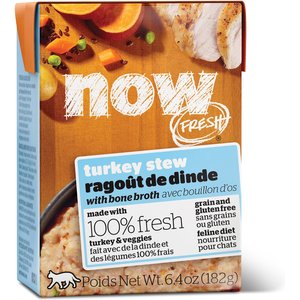 Now Fresh Grain-Free Turkey Stew Wet Cat Food, 6.4 oz, case of 24