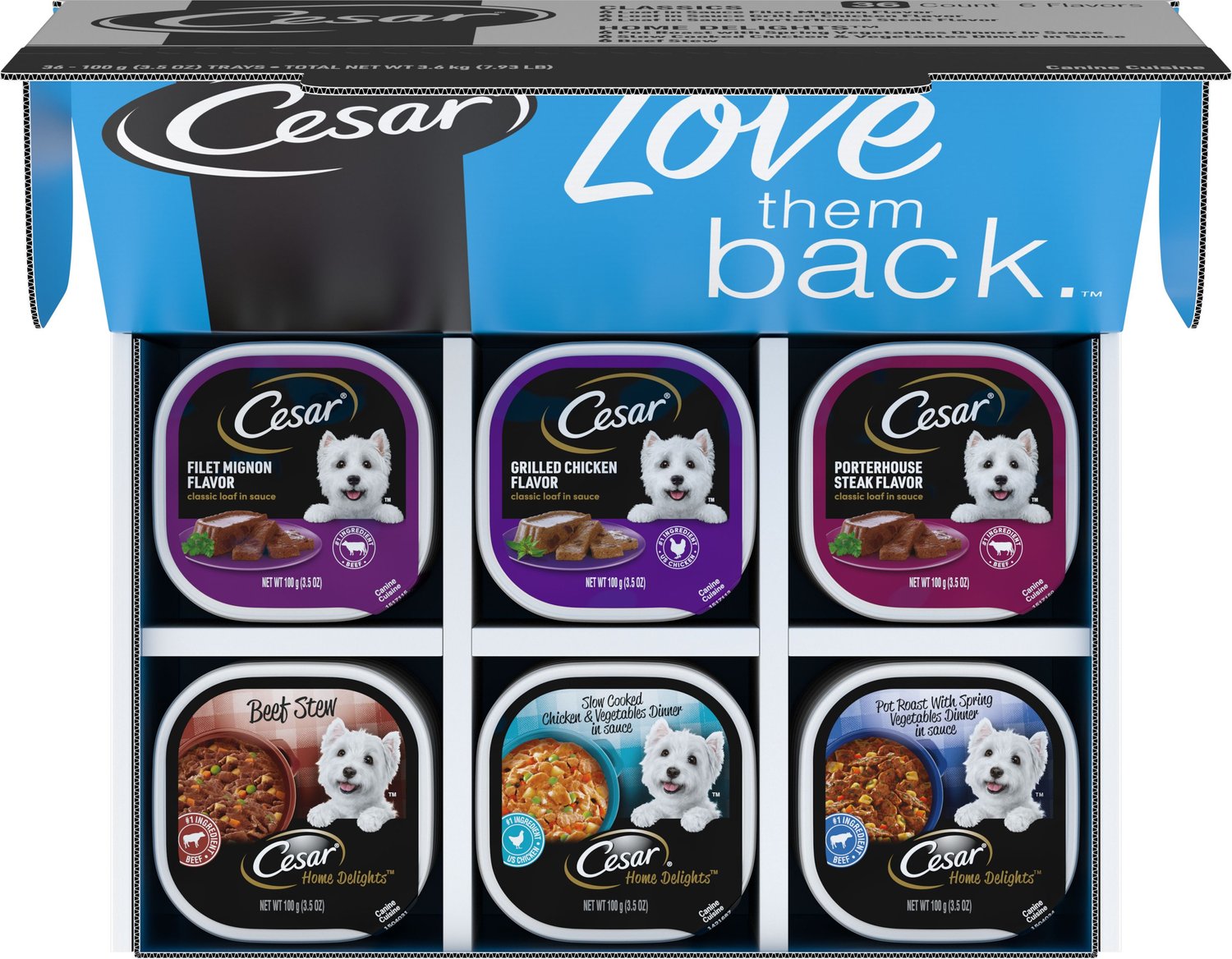 Cesar Home Delights & Classic Loaf in Sauce Variety Pack