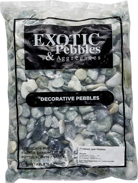Exotic Pebbles Polished Jade Reptile & Terrarium Pebbles, 20-lb bag slide 1 of 2