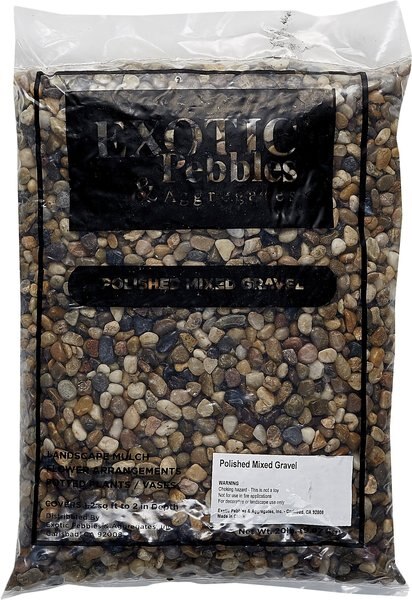 Exotic Pebbles Polished Mixed Reptile & Terrarium Gravel, 20-lb bag slide 1 of 2