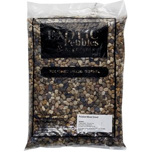 Exotic Pebbles Polished Mixed Reptile & Terrarium Gravel, 20-lb bag