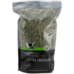 Rabbit Hole Hay Ultra Premium, Hand Packed Alfalfa Hay Small Pet Food, 1.5-lb bag