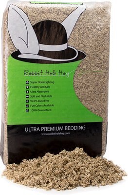 Rabbit Hole Hay Ultra Premium, Food Grade Paper Small Pet Bedding, Natural, slide 1 of 1