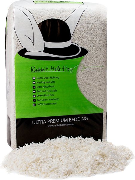 Rabbit Hole Hay Ultra Premium, Food Grade Paper Small Pet Bedding, White, 7.0-cu ft slide 1 of 3