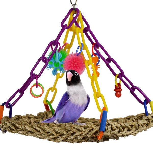 Super Bird Creations Flying Trapeze Bird Toy, Color Varies, Small slide 1 of 7