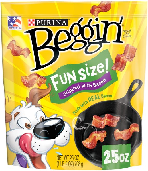 Beggin' Real Meat Fun Size Bacon Flavor Small Dog Treats, 25-oz bag slide 1 of 10