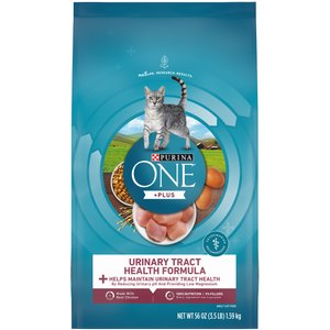 Purina ONE High Protein +Plus Urinary Tract Health Formula Dry Cat Food, 3.5-lb bag