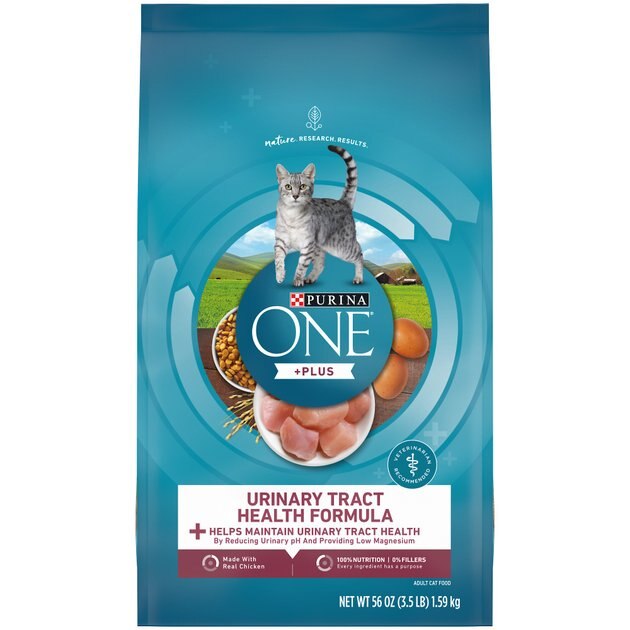 Purina ONE Urinary Tract Health Adult Formula Dry Cat Food, 3.5lb bag