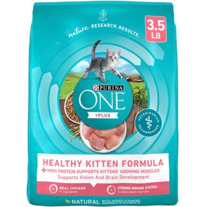 Purina ONE Healthy Kitten Formula Dry Cat Food, 3.5-lb bag