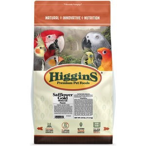 Higgins Safflower Gold Parrot Food, 25-lb bag