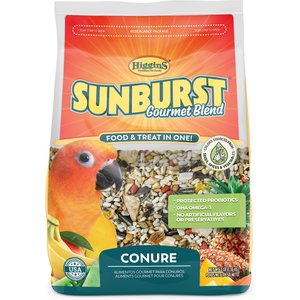 Higgins Sunburst Gourmet Blend Conure Food, 3-lb bag